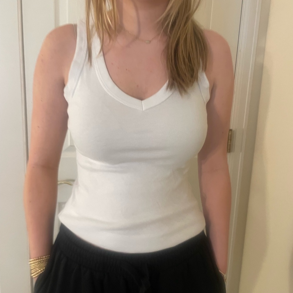 Michael Stars White Sleeveless Women's Top